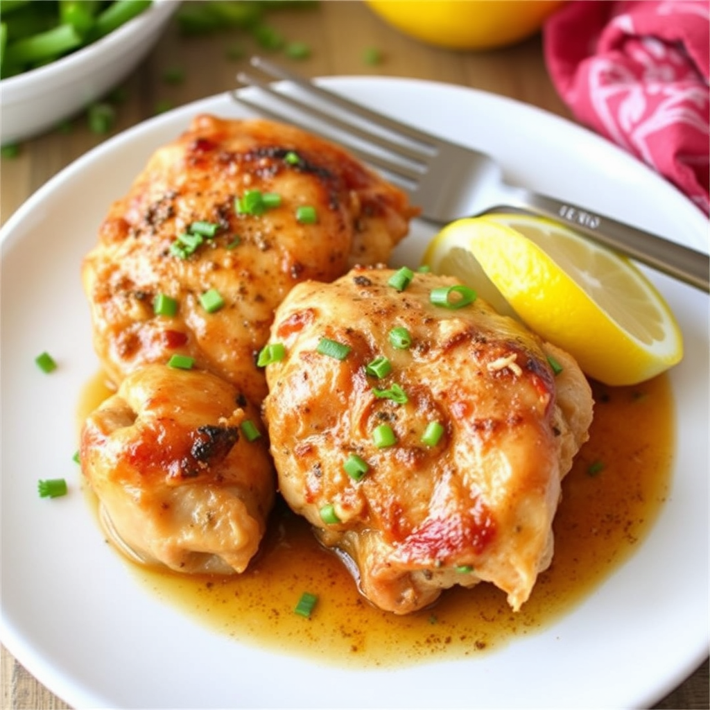 Garlicky Lemon Chicken Thighs image 2