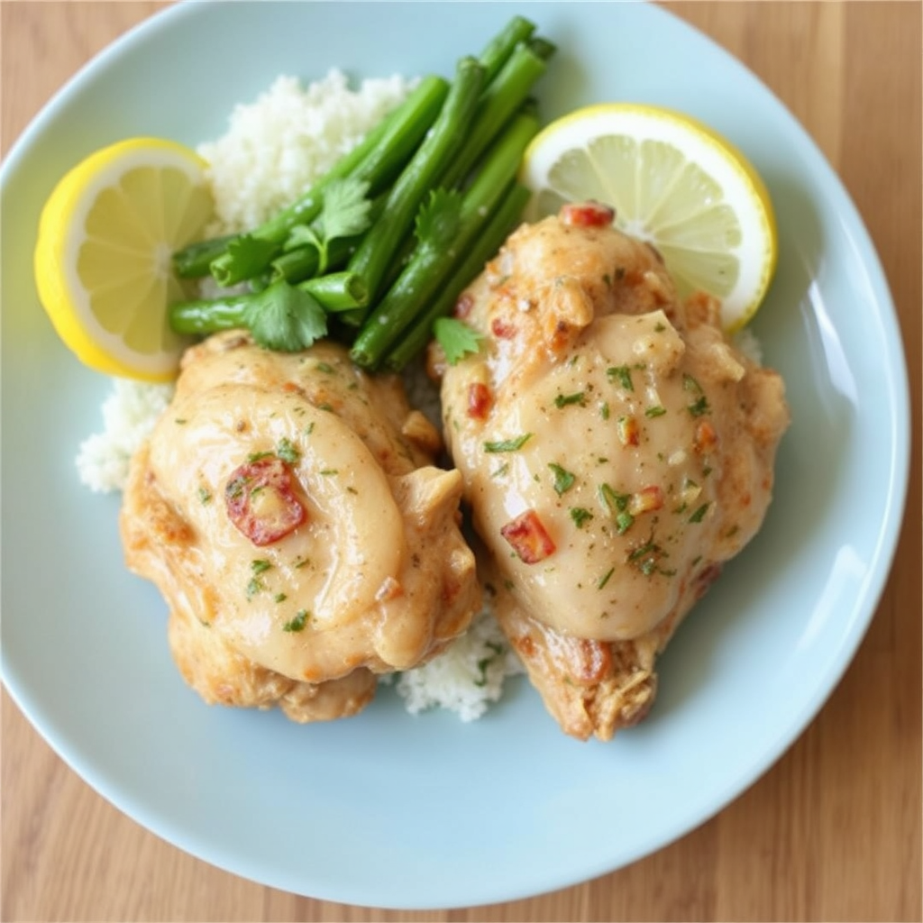Garlicky Lemon Chicken Thighs image 4