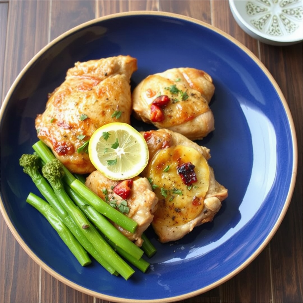 Garlicky Lemon Chicken Thighs