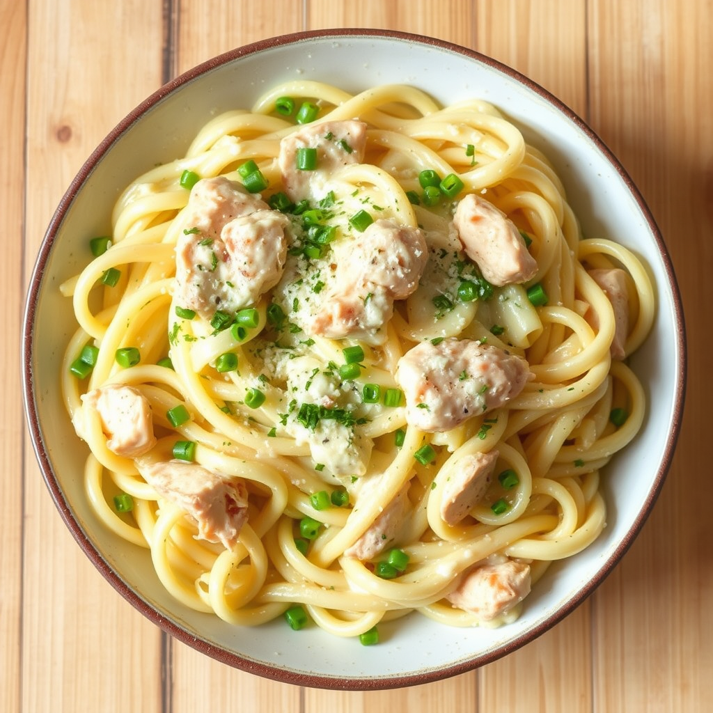Creamy Chicken Fettuccine Alfredo