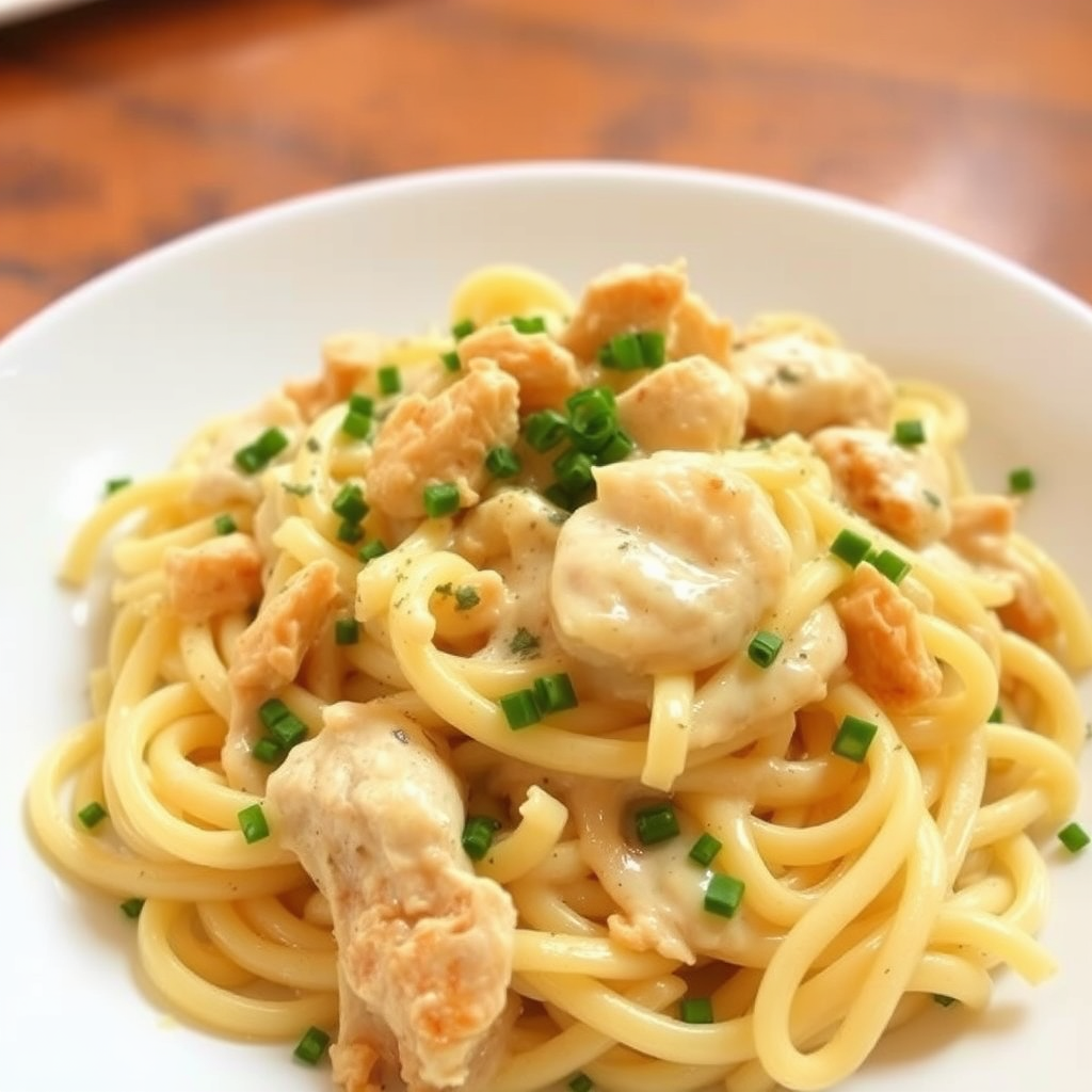 Creamy Chicken Fettuccine Alfredo