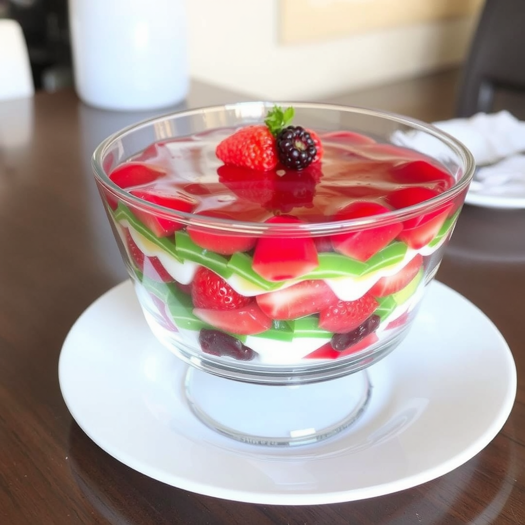 Seven Layer Gelatin Salad