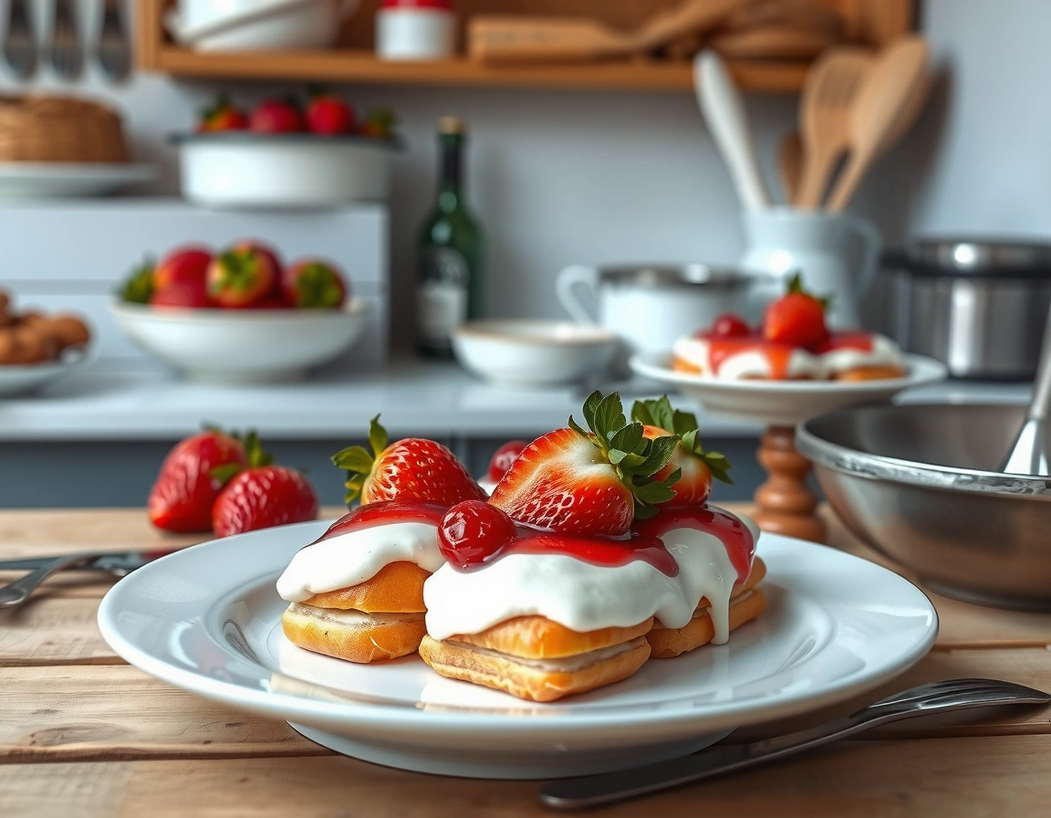 Strawberry Tagada Eclair