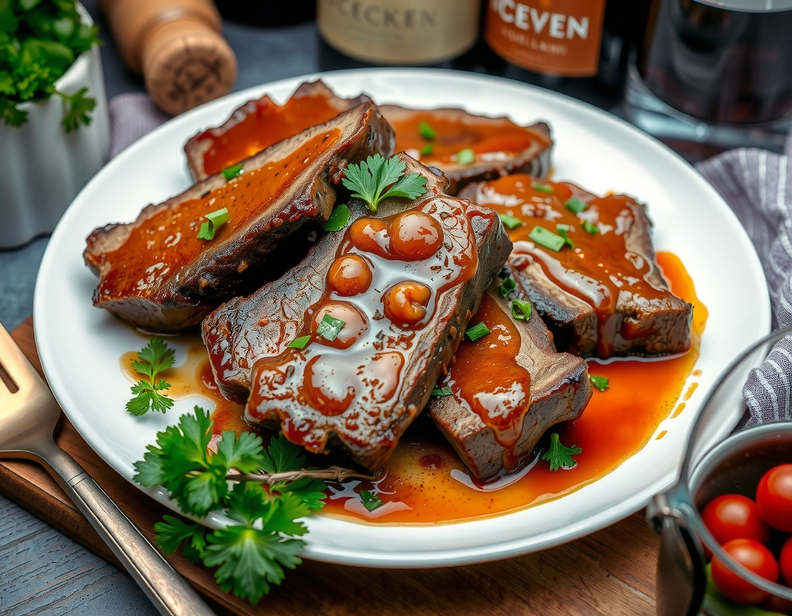 Red Wine Braised Beef Short Ribs