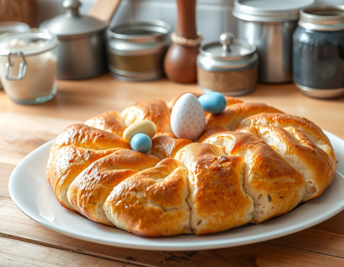 Paska (Easter sweet yeast bread)