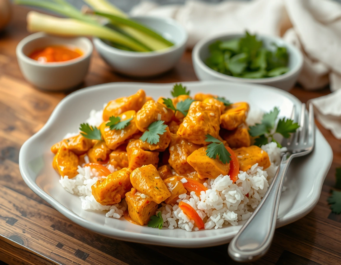 Coconut Chicken Curry with Rice (Gluten-Free)