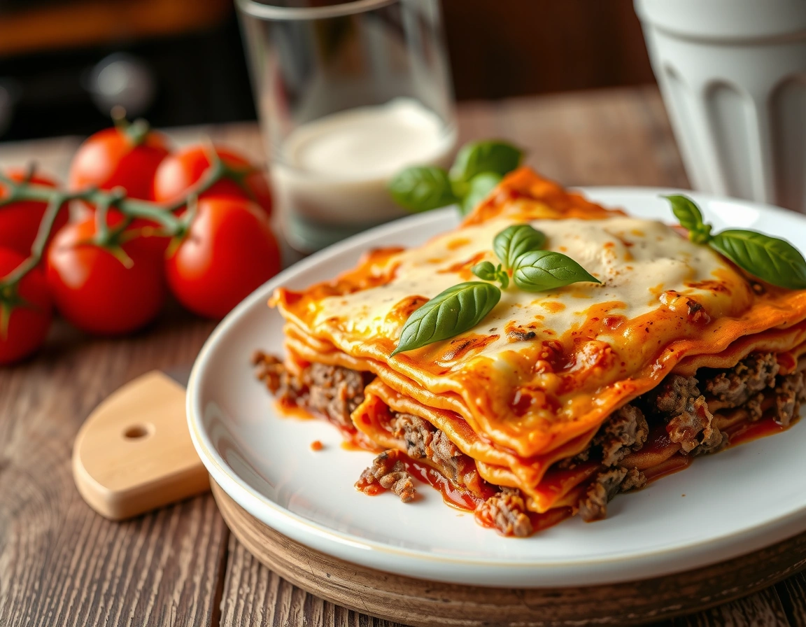 Classic Lasagna with Minced Beef
